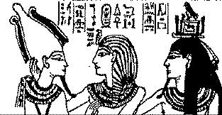 Fragment met Osiris, Toetanchamon en zijn Ka (B. Hilgers)